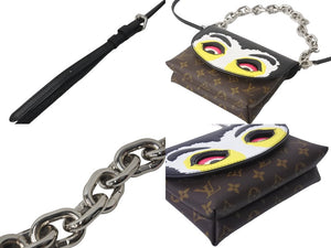 極美品 LOUIS VUITTON ルイヴィトン ショルダーバッグ ポシェット・カブキマスク 山本寛斎コラボ M43495 シルバー金具 中古 55546