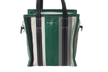 Load image into Gallery viewer, BALENCIAGA バレンシアガ バザールショッパー ハンドバッグ ロゴ 452458 ラムスキン マルチカラー 鞄 シルバー金具 良品 中古 55549