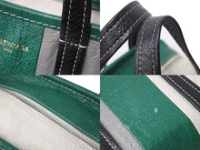 Load image into Gallery viewer, BALENCIAGA バレンシアガ バザールショッパー ハンドバッグ ロゴ 452458 ラムスキン マルチカラー 鞄 シルバー金具 良品 中古 55549