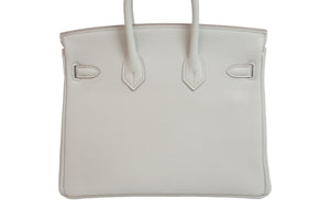 新品未使用 HERMES エルメス ハンドバッグ バーキン25 ベトン ベトン シルバー金具 トゴ B刻印 中古 55558
