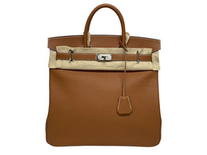 新品未使用 HERMES エルメス ハンドバッグ オータクロア40 ゴールド B刻印 トゴ パラジウム金具 中古 4b005556