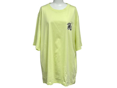 新品同様 HERMES エルメス 半袖Ｔシャツ レザーミニパッチ コットン 23SS サイズXL グリーン 中古 53656