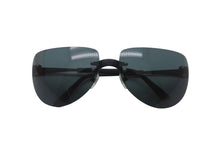 Load image into Gallery viewer, CHANEL シャネル サングラス スポーツライン ココマーク リムレス 63□16 125 4007 c.101/71 ブラック 美品 中古 55674