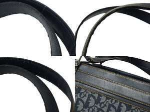 Christian Dior クリスチャンディオール ハンドバッグ トロッター柄 バニティハンドバッグ BM-1001 シルバー金具 中古 55686