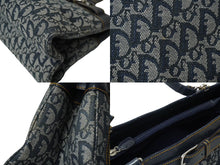 Load image into Gallery viewer, Christian Dior クリスチャンディオール ハンドバッグ トロッター柄 バニティハンドバッグ BM-1001 シルバー金具 中古 55686