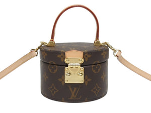極美品 LOUIS VUITTON ルイヴィトン スコット ハンドバッグ ショルダーバッグ 2WAY M46933 モノグラム PVC レザー ブラウン 中古 4b005569