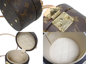 極美品 LOUIS VUITTON ルイヴィトン スコット ハンドバッグ ショルダーバッグ 2WAY M46933 モノグラム PVC レザー ブラウン 中古 4b005569