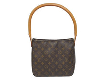Load image into Gallery viewer, LOUIS VUITTON ルイヴィトン ルーピングMM ワンショルダーバッグ M51146 モノグラム PVC レザー ブラウン ゴールド金具 美品 中古 4b005573