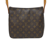 Load image into Gallery viewer, LOUIS VUITTON ルイヴィトン ルーピングMM ワンショルダーバッグ M51146 モノグラム PVC レザー ブラウン ゴールド金具 美品 中古 4b005573