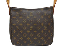Load image into Gallery viewer, LOUIS VUITTON ルイヴィトン ルーピングMM ワンショルダーバッグ M51146 モノグラム PVC レザー ブラウン ゴールド金具 美品 中古 4b005573