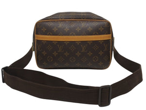 LOUIS VUITTON ルイヴィトン ショルダーバッグ リポーターPM M45254 モノグラムキャンバス ブラウン 美品 中古 4b005576
