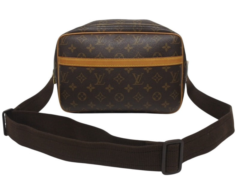 LOUIS VUITTON ルイヴィトン ショルダーバッグ リポーターPM M45254 モノグラムキャンバス ブラウン 美品 中古 4b005576
