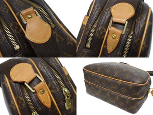 LOUIS VUITTON ルイヴィトン ショルダーバッグ リポーターPM M45254 モノグラムキャンバス ブラウン 美品 中古 4b005576