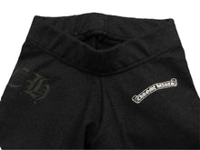 Load image into Gallery viewer, 新品未使用 CHROME HEARTS クロムハーツ パンツ レギンス ロゴプリント ブラック キッズ 6 MONTHS 52/41 中古 55810