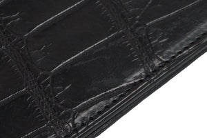 Tom Ford トムフォード パスポートケース 小物 ブラック クロコ シルバーロゴ 美品 中古 55822