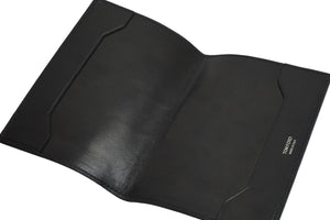 Tom Ford トムフォード パスポートケース 小物 ブラック クロコ シルバーロゴ 美品 中古 55822
