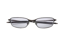 Load image into Gallery viewer, Oakley オークリー サングラス メタルフレーム スクエア型 ブラウン チタン メガネ度入り 美品 中古 55823