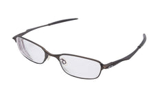Load image into Gallery viewer, Oakley オークリー サングラス メタルフレーム スクエア型 ブラウン チタン メガネ度入り 美品 中古 55823