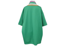Load image into Gallery viewer, Kolor カラー ポロシャツ グリーン ブラウン ロゴ ポリエステル サイズ2 22SCM-T032302 日本製 美品 中古 55829
