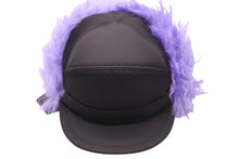 Load image into Gallery viewer, 極美品 PRADA プラダ 帽子 フライトキャップ ファー付き ナイロン 2HC180 19AW CAPPELLI ブラック パープル サイズL 中古 55887