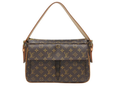 極美品 LOUISVUITTON ルイヴィトン ヴィバシテGM ワンショルダーバッグ M51163 モノグラム PVC レザー ゴールド金具 中古 4b005590