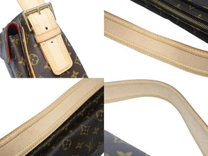 極美品 LOUISVUITTON ルイヴィトン ヴィバシテGM ワンショルダーバッグ M51163 モノグラム PVC レザー ゴールド金具 中古 4b005590
