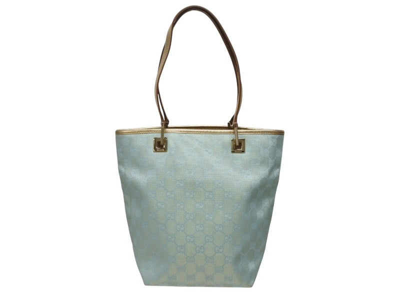 【中古/中古】GUCCI グッチ トートバッグ ブルー ゴールド キャンバス 002 1099 001998 ゴールド金具 Bランク 中古 4b005593 