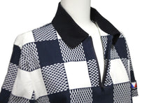Load image into Gallery viewer, LOUIS VUITTON ルイヴィトン ポロシャツ ダミエハーフジップ RM171C AJV HBY46W ホワイト ネイビー サイズXS 良品 中古 55937