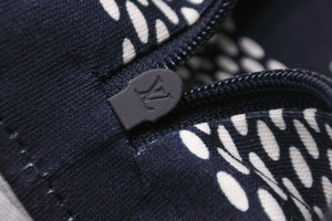 LOUIS VUITTON ルイヴィトン ポロシャツ ダミエハーフジップ RM171C AJV HBY46W ホワイト ネイビー サイズXS 良品 中古 55937