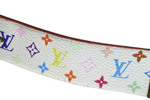 Load image into Gallery viewer, LOUIS VUITTON ルイヴィトン ベルト バックル マルチカラー ホワイト モノグラムキャンバス レザー 80/32 M9270U 中古 55938