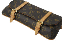 Load image into Gallery viewer, LOUIS VUITTON ルイヴィトン ショルダーバッグ ウエストポーチ M51159 ポシェット マレル ブラウン ゴールド金具 美品 中古 55947