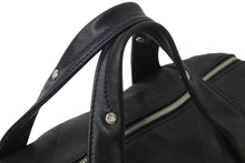 Load image into Gallery viewer, CHANEL シャネル シェブロン ミニ ボストンバッグ ココマーク ロゴ ブラック 鞄 Vステッチ シルバー金具 美品 中古 55973