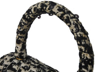 Load image into Gallery viewer, CHANEL シャネル ミニハンドバッグ 2番台 1992年 ツイード スパンコール ブラック ホワイト ゴールド金具 美品 中古 55990