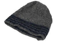 Load image into Gallery viewer, THOM BROWNE トムブラウン ニット帽 キャップ グレー ウール モヘヤ 中古 56013