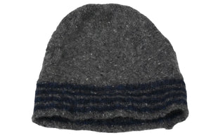 THOM BROWNE トムブラウン ニット帽 キャップ グレー ウール モヘヤ 中古 56013