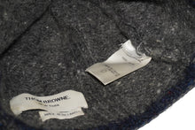 Load image into Gallery viewer, THOM BROWNE トムブラウン ニット帽 キャップ グレー ウール モヘヤ 中古 56013