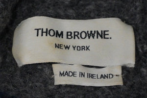 THOM BROWNE トムブラウン ニット帽 キャップ グレー ウール モヘヤ 中古 56013