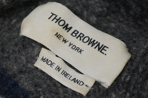 THOM BROWNE トムブラウン ニット帽 キャップ グレー ウール モヘヤ 中古 56013