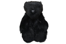 Load image into Gallery viewer, 極美品 GUCCI グッチ GGキャンバス ファー ぬいぐるみ 人形 テディーベア クマ ブラック 黒 7077722 中古 56017