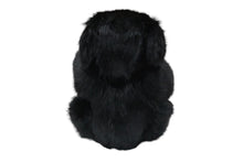 Load image into Gallery viewer, 極美品 GUCCI グッチ GGキャンバス ファー ぬいぐるみ 人形 テディーベア クマ ブラック 黒 7077722 中古 56017