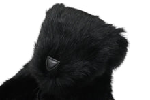 Load image into Gallery viewer, 極美品 GUCCI グッチ GGキャンバス ファー ぬいぐるみ 人形 テディーベア クマ ブラック 黒 7077722 中古 56017