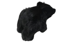 Load image into Gallery viewer, 極美品 GUCCI グッチ GGキャンバス ファー ぬいぐるみ 人形 テディーベア クマ ブラック 黒 7077722 中古 56017