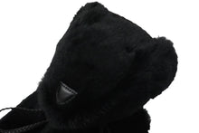 Load image into Gallery viewer, 極美品 GUCCI グッチ GGキャンバス ファー ぬいぐるみ 人形 テディーベア クマ ブラック 黒 7077722 中古 56018