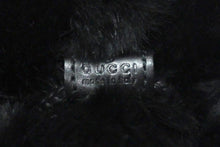 Load image into Gallery viewer, 極美品 GUCCI グッチ GGキャンバス ファー ぬいぐるみ 人形 テディーベア クマ ブラック 黒 7077722 中古 56018