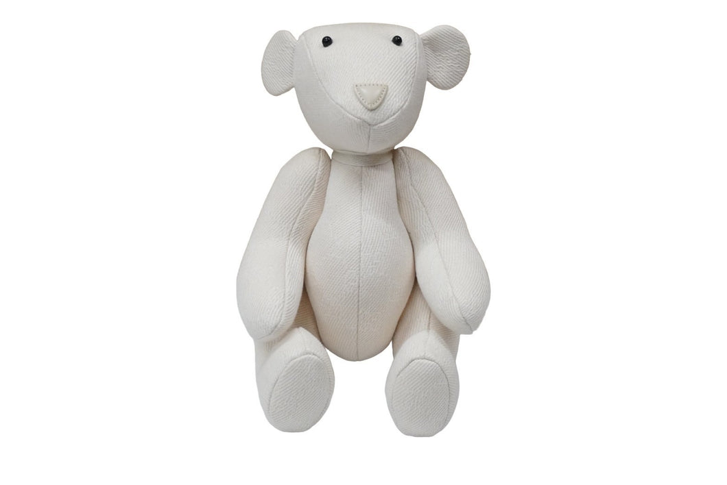 GUCCI グッチ GGキャンバス ぬいぐるみ人形 テディーベア クマ ホワイト 白 7077722 美品 中古 56019 