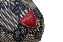 Load image into Gallery viewer, GUCCI グッチ GGキャンバス ぬいぐるみ 人形 テディーベア クマ ベージュ ネイビー 7077722 美品 中古 56024