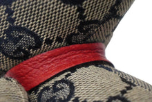 Load image into Gallery viewer, GUCCI グッチ GGキャンバス ぬいぐるみ 人形 テディーベア クマ ベージュ ネイビー 7077722 美品 中古 56024