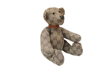Load image into Gallery viewer, GUCCI グッチ GGキャンバス ぬいぐるみ 人形 テディーベア クマ ベージュ ブラウン 7077722 美品 中古 56026