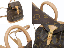 Load image into Gallery viewer, 極美品 LOUIS VUITTON ルイヴィトン ミニモンスリ リュック バックパック M51137 モノグラム ブラウン 中古 4b001721