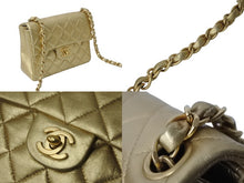Load image into Gallery viewer, 極美品 CHANEL シャネル ミニマトラッセ 17 ココマーク シングルチェーンバッグ フラップ レザー ゴールド金具 中古 56083
